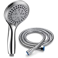VEHHE Alcachofa Ducha con Manguera 1-5 m- Boquilla de ducha cromo que aumenta la presión Spray con 5 modos Baño de…